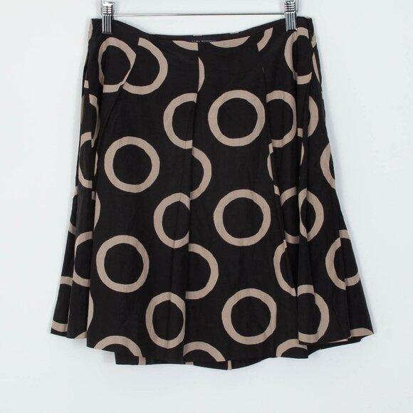 Banana Republic Geometric A Line Silk Blend Skirt Old Money Minimalist Size 4P - Picture 1 of 6